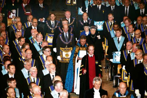 Chegada do Duque de Kent à catedral de Gloucester